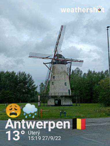 Weather in Antwerpen — September 27, 2022 (community photo)