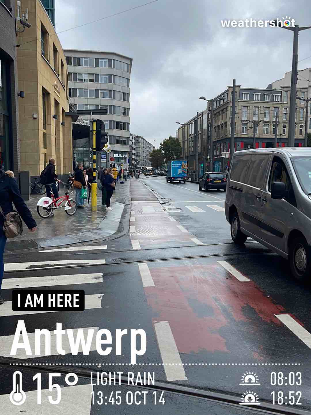 Weather in Antwerpen, 15°C — October 14, 2022 (community photo)
