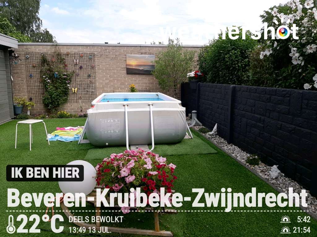 Partly cloudy weather in Beveren-Kruibeke-Zwijndrecht, 22°C — July 13, 2025 (community photo)