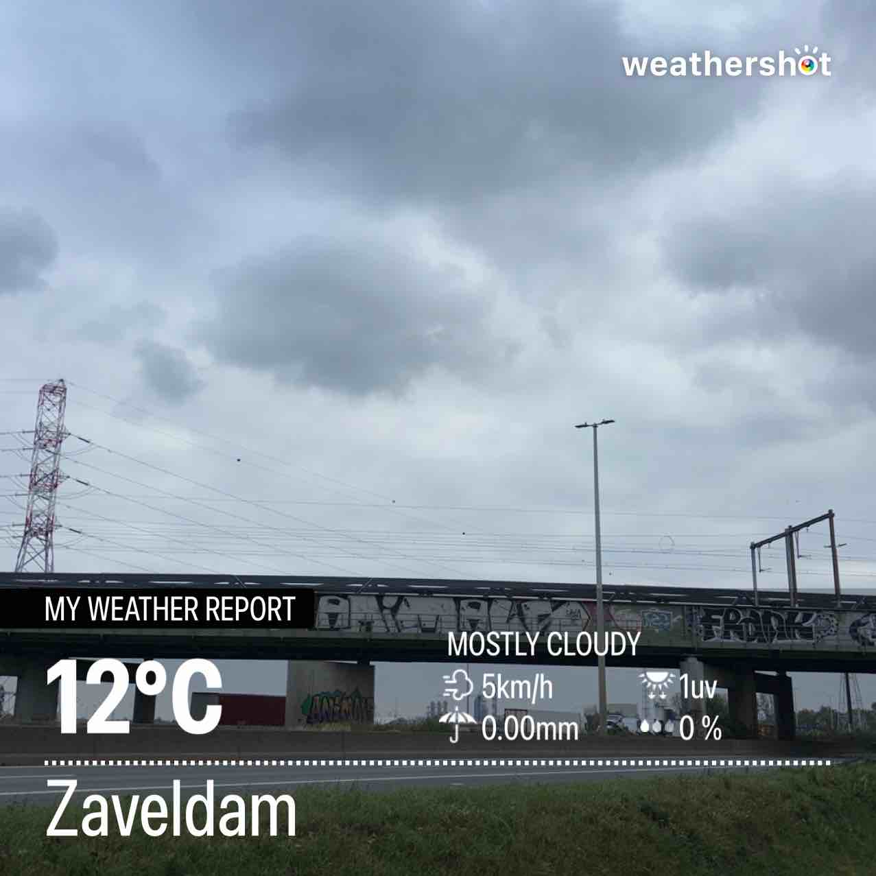 Weather in Beveren-Kruibeke-Zwijndrecht, 12°C — October 12, 2025 (community photo)