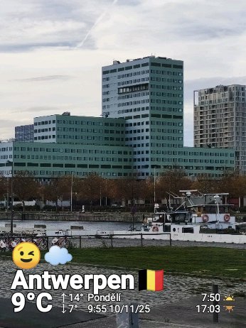 Clear night weather in Antwerpen, 16°C — November 10, 2025 (community photo)