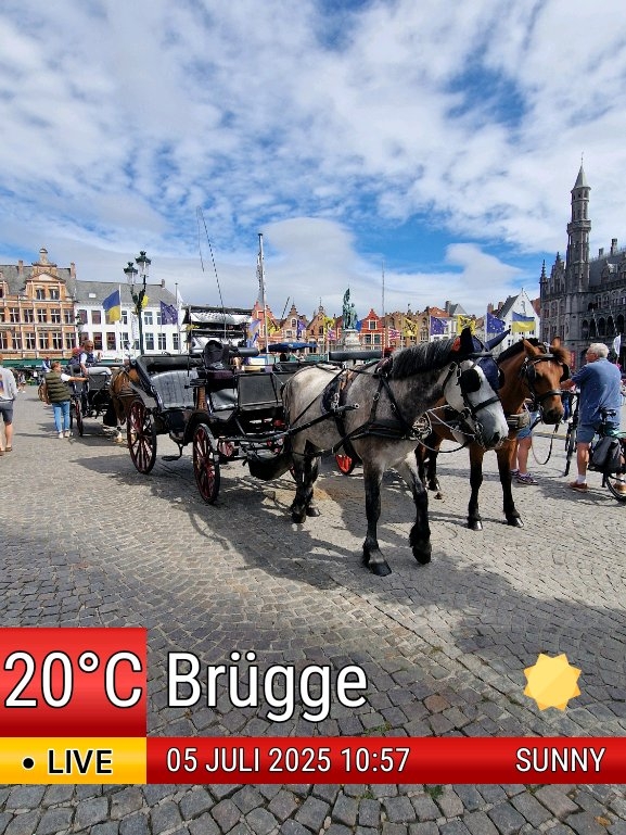 Clear weather in Brugge, 20°C — July 5, 2025 (community photo)