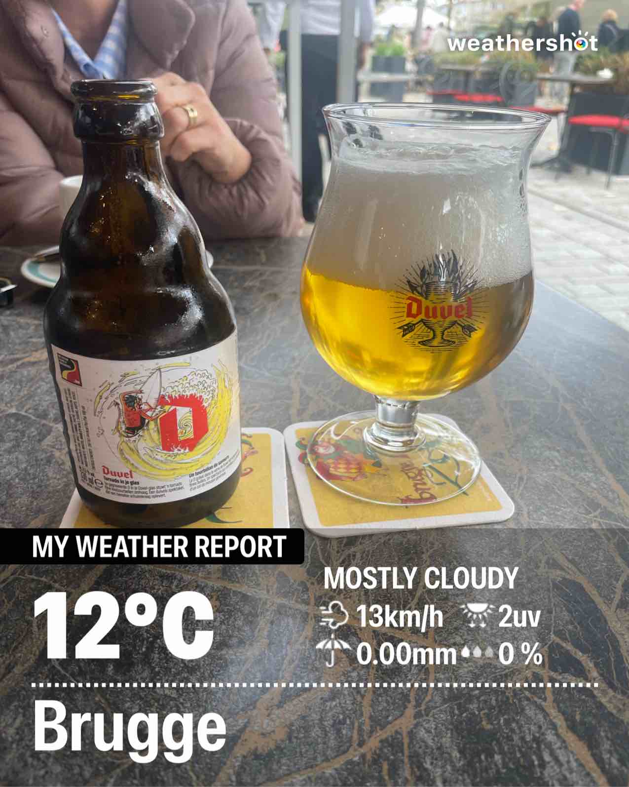 Weather in Brugge, 12°C — October 18, 2025 (community photo)