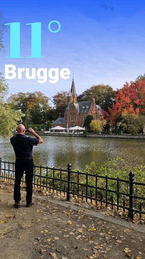 Weather in Brugge, 27°C — October 19, 2025 (community photo)