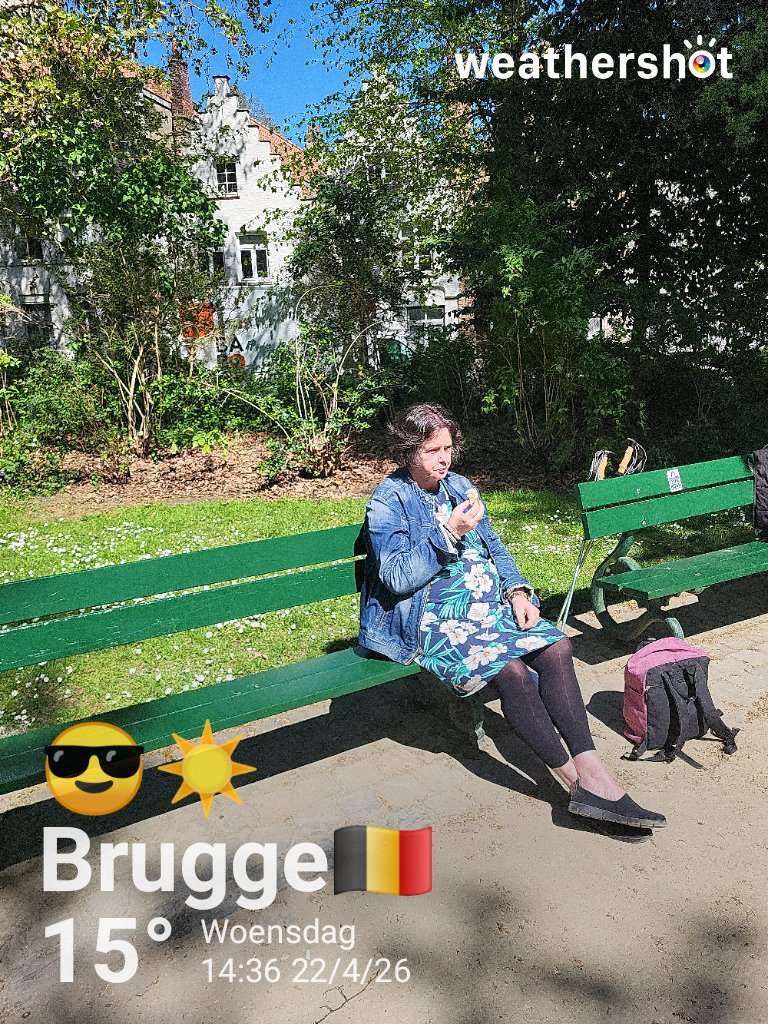 Sunny weather in Brugge, 15°C — April 22, 2026 (community photo)