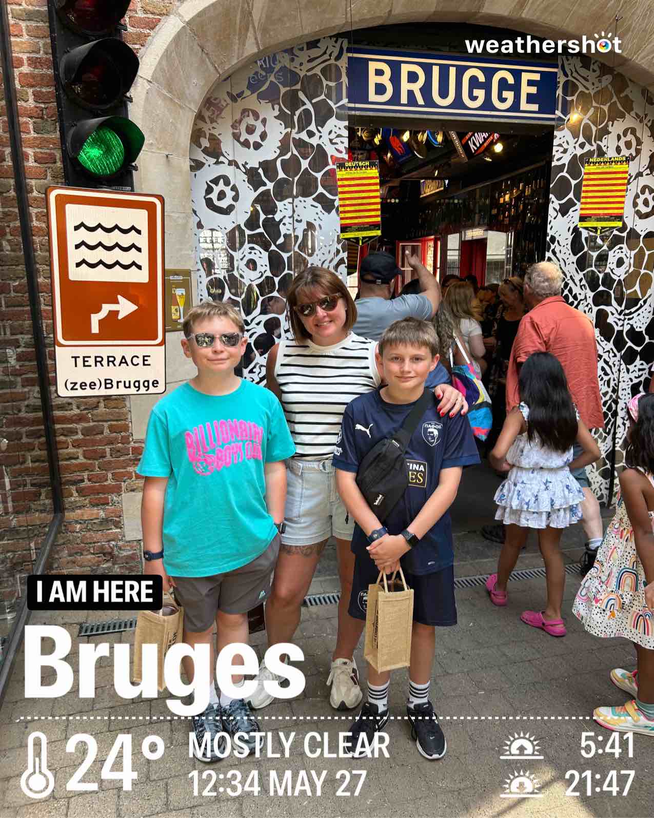 Weather in Brugge, 24°C — May 27, 2026 (community photo)
