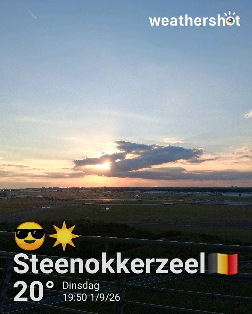 Clear weather in Steenokkerzeel, 20°C — September 1, 2026 (community photo)