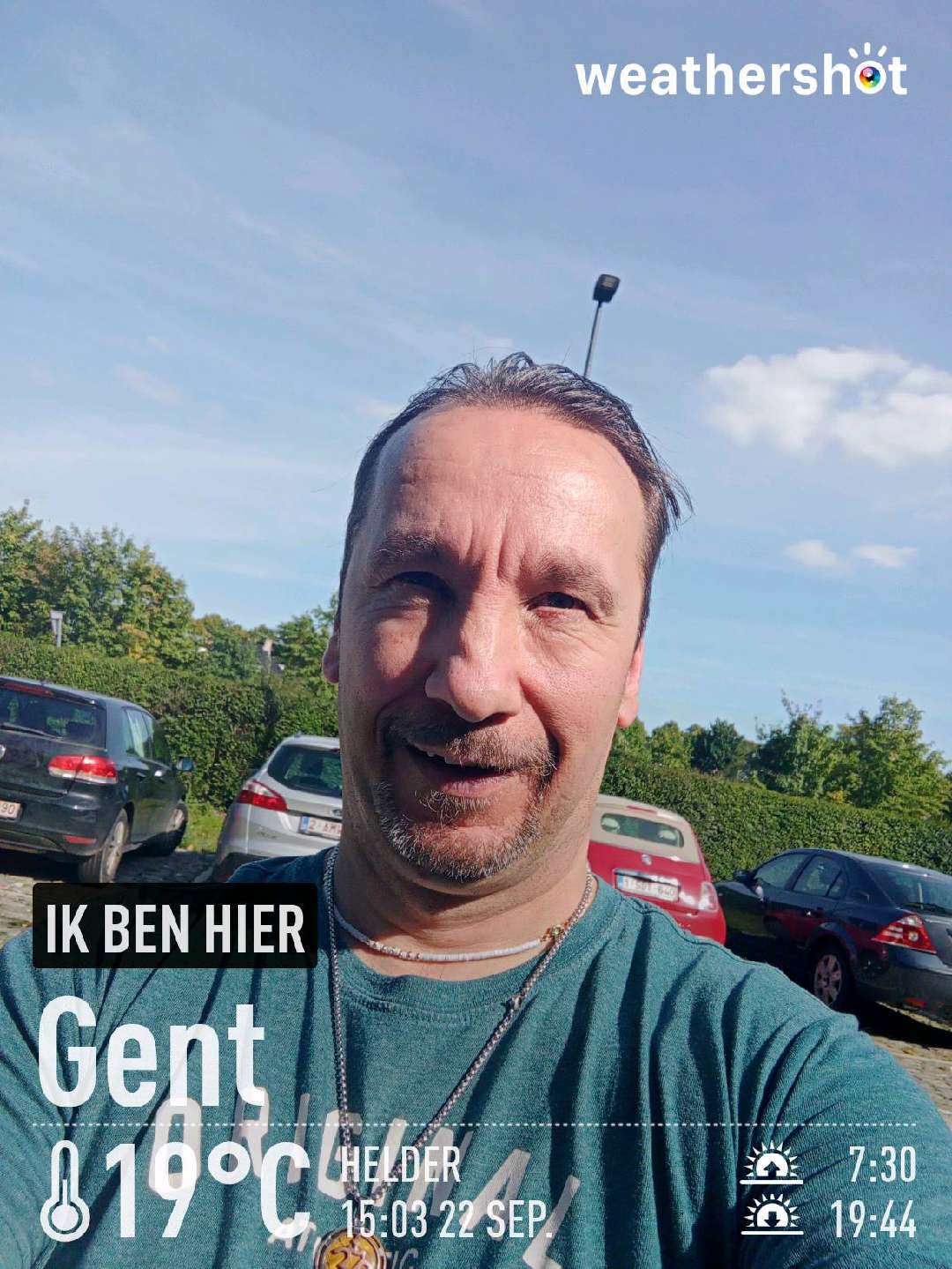 Sunny weather in Gent, 19°C — September 22, 2022 (community photo)