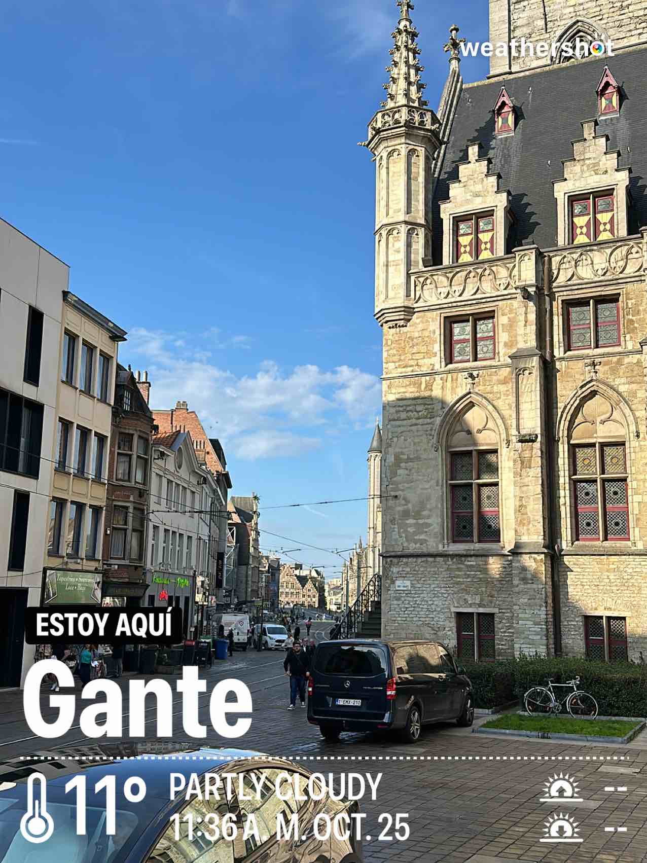 Weather in Gent, 11°C — October 25, 2024 (community photo)