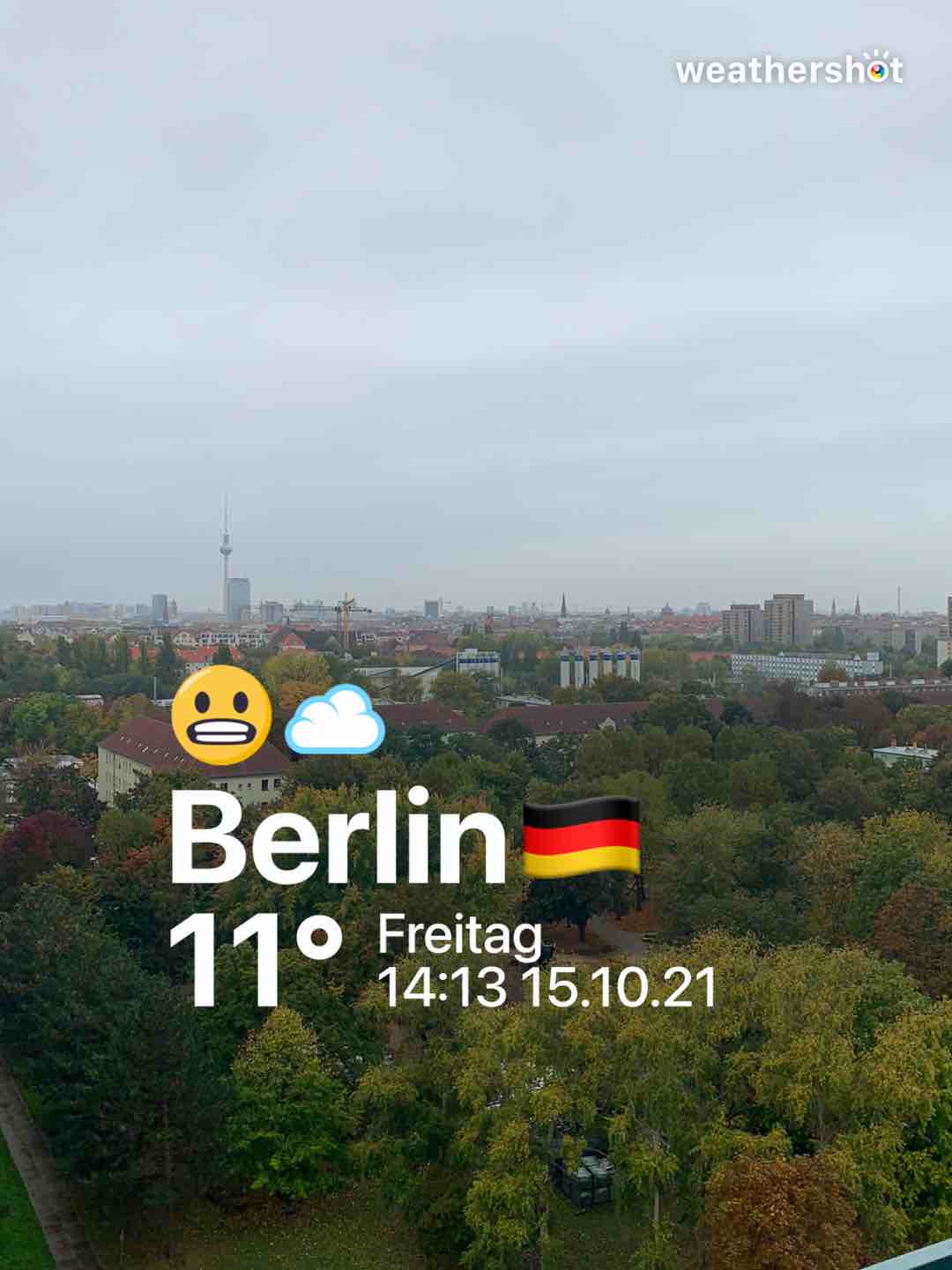 Wetter bei Berlin: bewölkt, 11°C – 15. Oktober 2021 (Community-Foto)