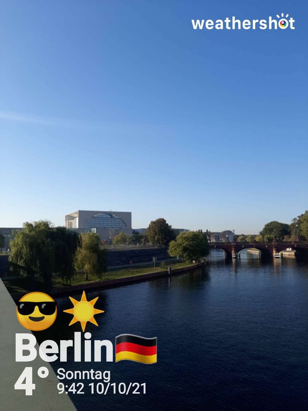 Sunny weather near Berlin, 4°C — October 10, 2021 (community photo)