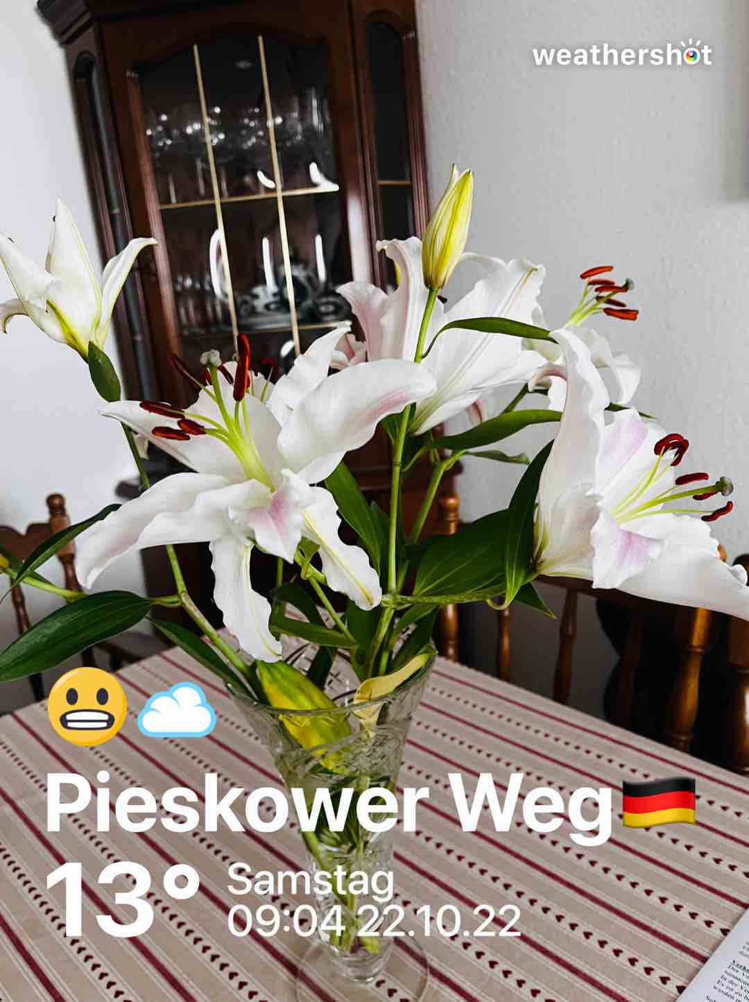 Cloudy weather near Berlin, 13°C — October 22, 2022 (community photo)