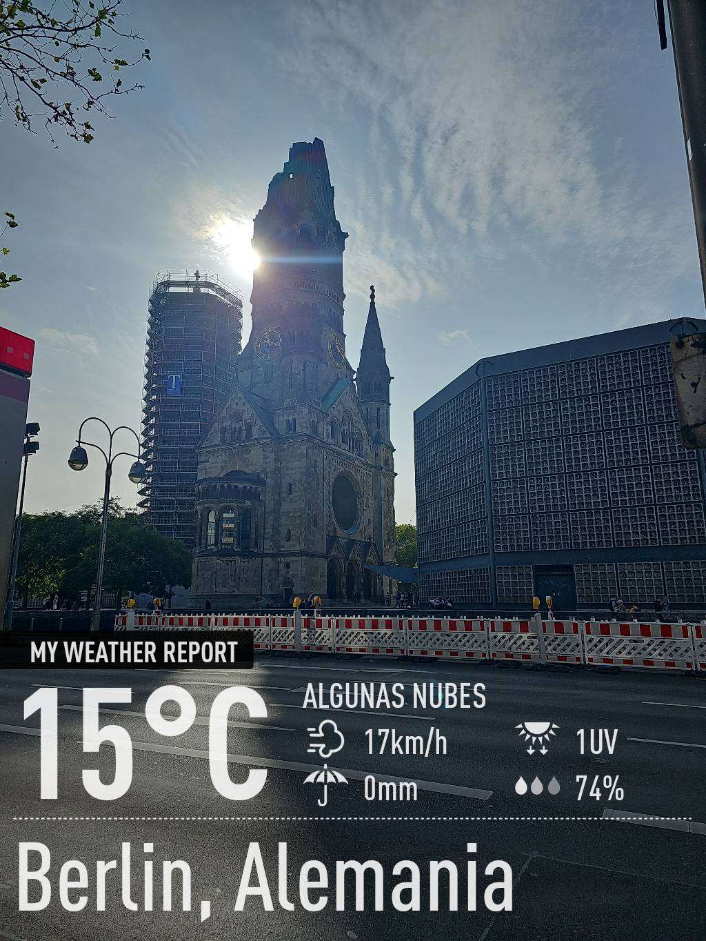 Clear weather near Berlin, 15°C — September 30, 2023 (community photo)