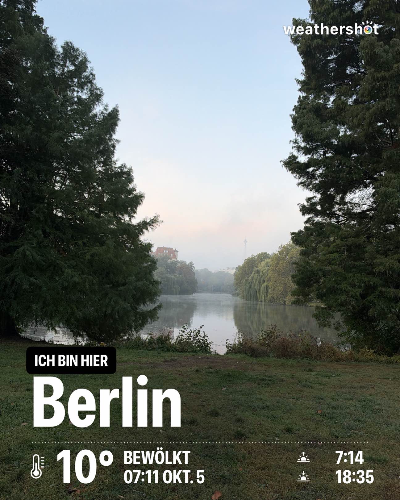Cloudy weather near Berlin, 10°C — October 5, 2026 (community photo)