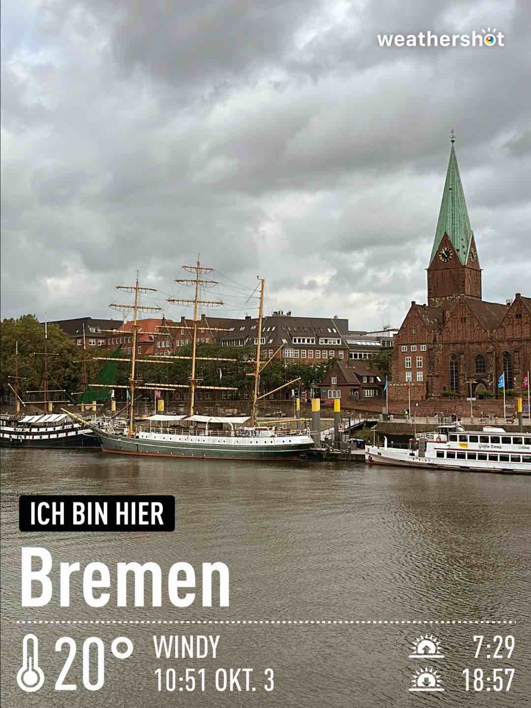Wetter bei Bremen, 20°C – 3. Oktober 2023 (Community-Foto)