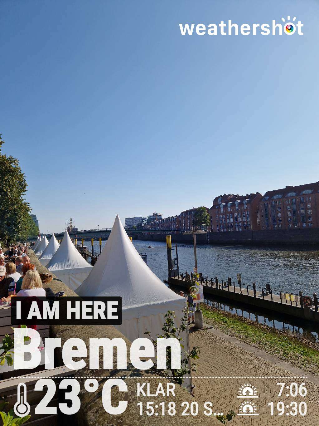 Sunny weather near Bremen, 23°C — September 20, 2024 (community photo)