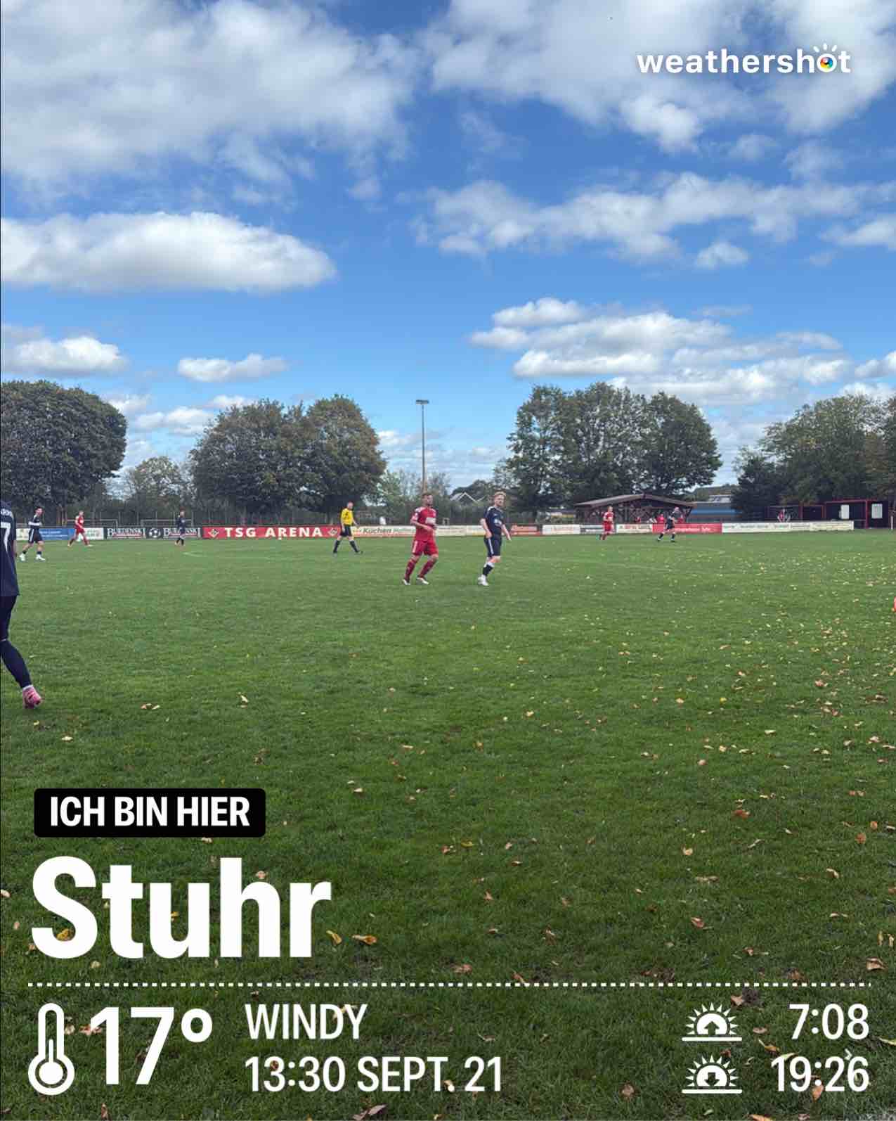 Clear weather in Stuhr, 17°C — September 21, 2025 (community photo)