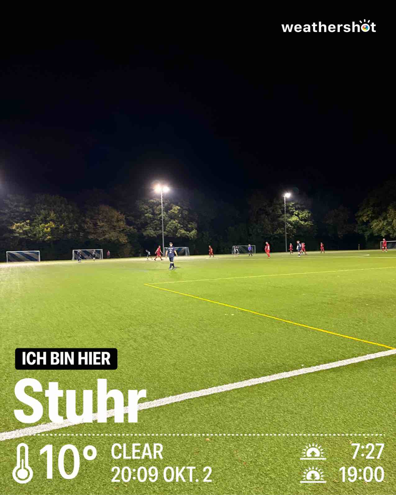 Wetter in Stuhr: klar, 10°C – 2. Oktober 2025 (Community-Foto)