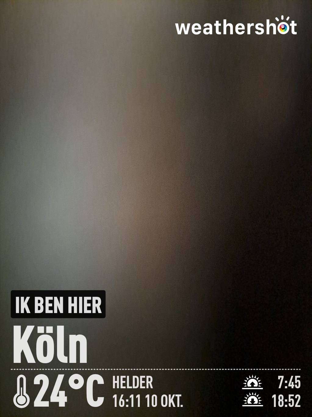 Wetter in Köln: sonnig, 24°C – 10. Oktober 2023 (Community-Foto)