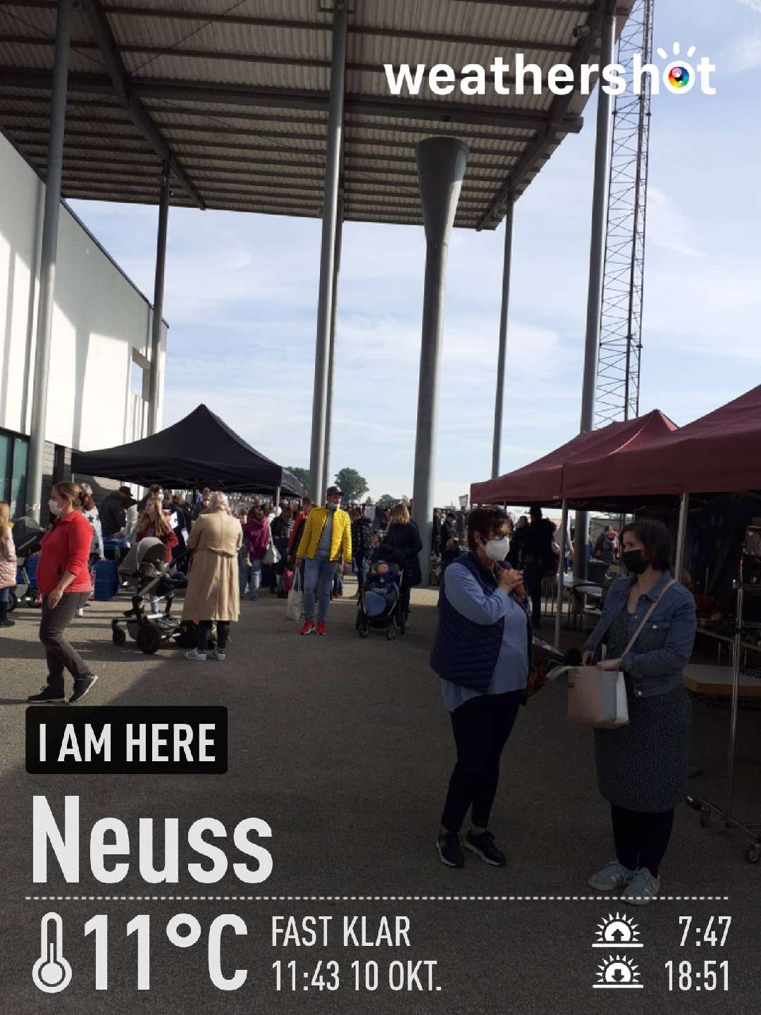 Clear weather in Neuss, 11°C — October 10, 2021 (community photo)