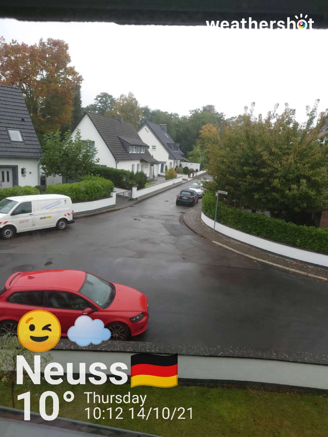 Cloudy weather in Neuss, 10°C — October 14, 2021 (community photo)