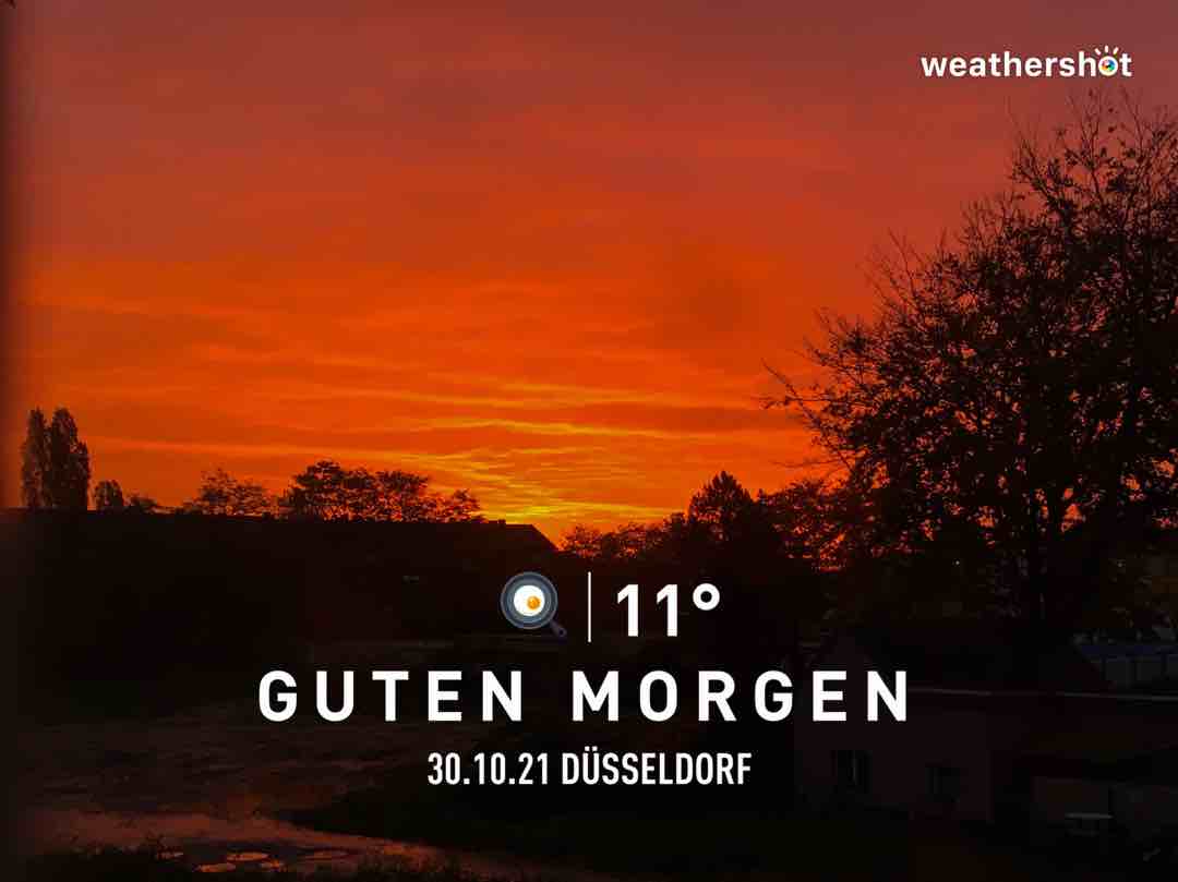 Rainy weather in Düsseldorf, 11°C — October 30, 2021 (community photo)