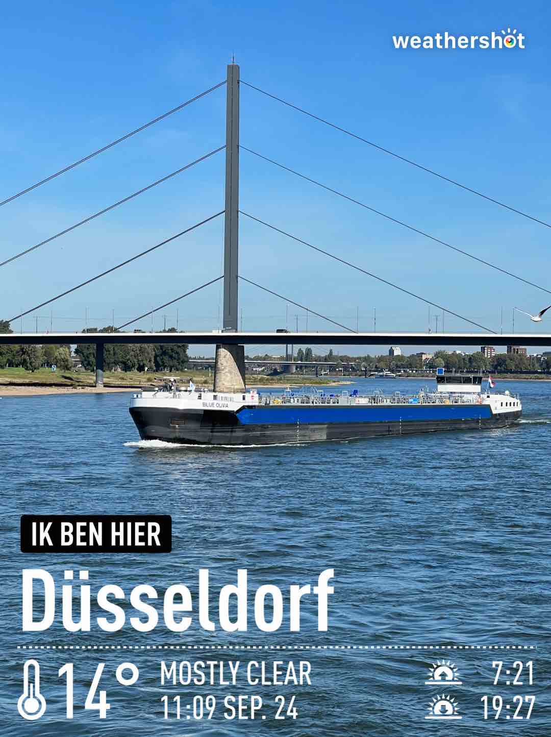 Weather in Düsseldorf, 14°C — September 24, 2023 (community photo)