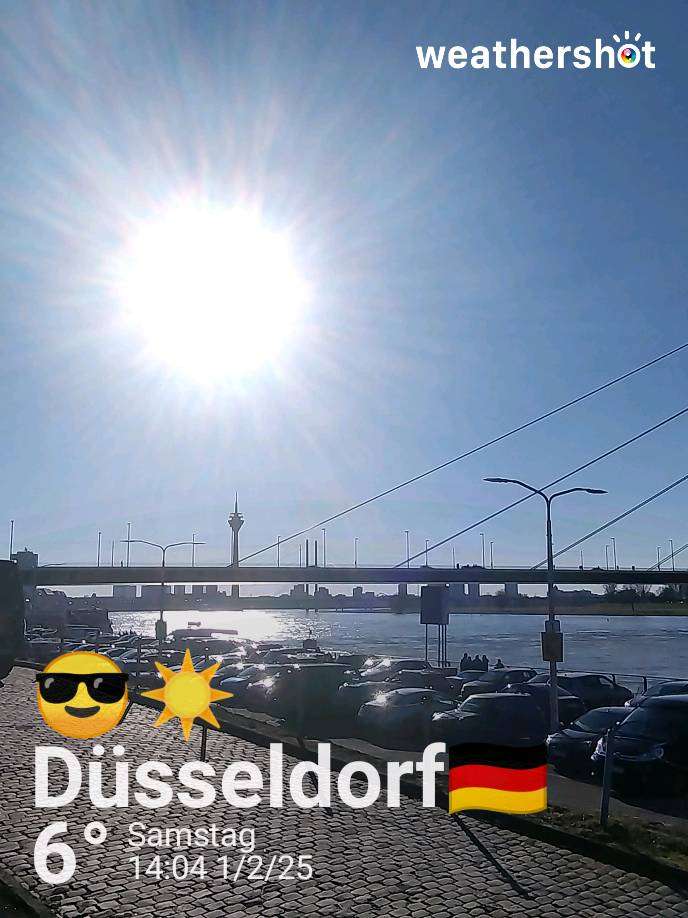 Clear weather in Düsseldorf, 6°C — February 1, 2025 (community photo)