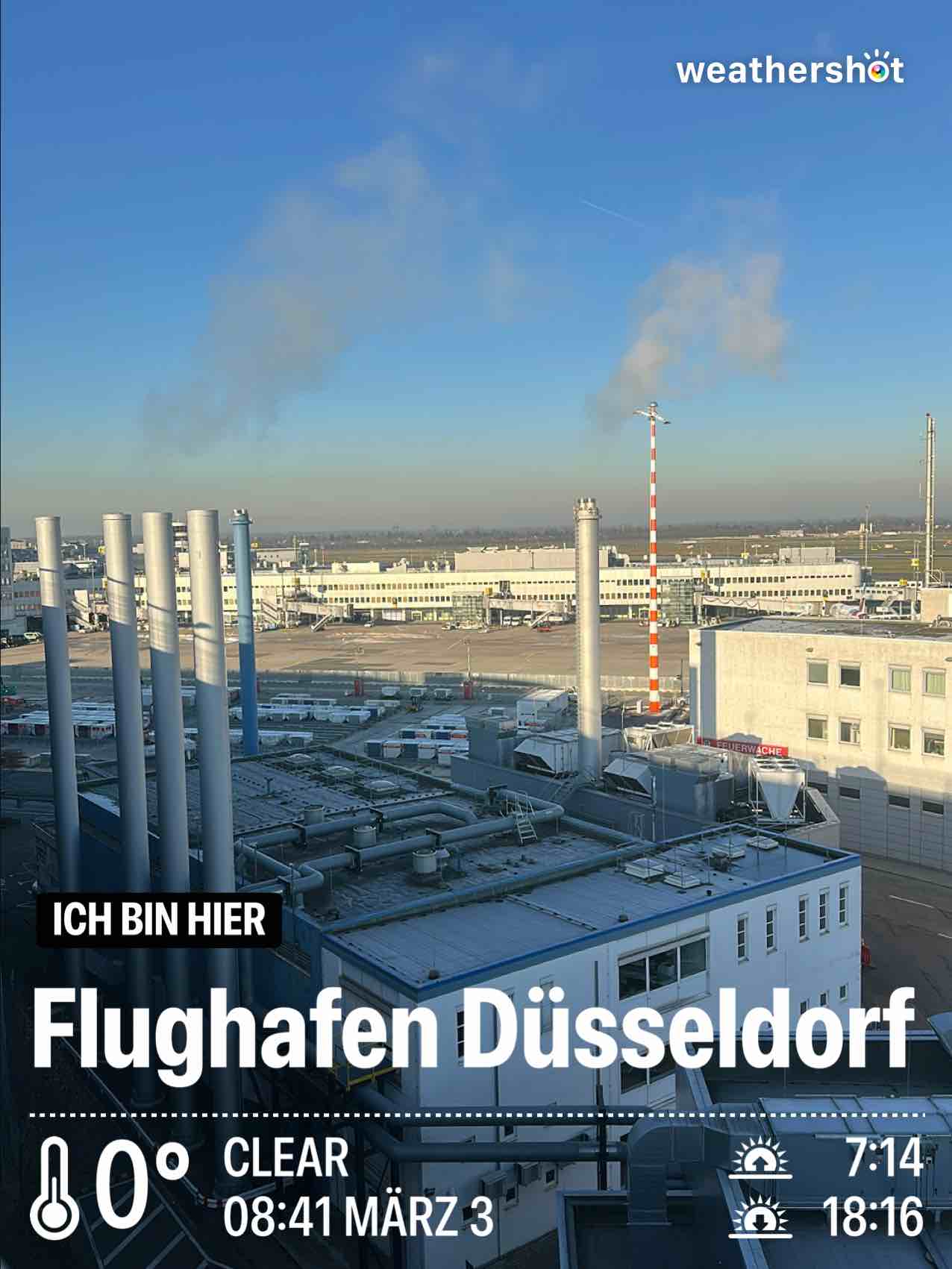 Weather in Düsseldorf, 0°C — March 3, 2025 (community photo)