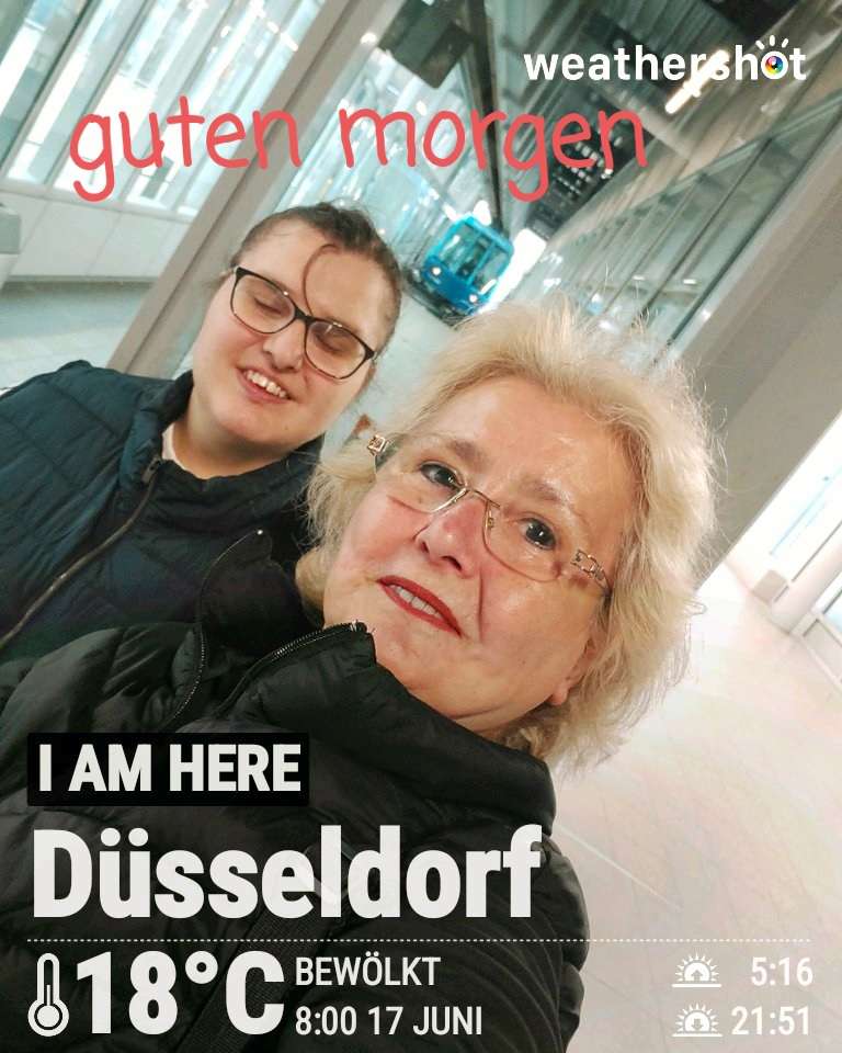 Cloudy weather in Düsseldorf, 18°C — June 17, 2026 (community photo)