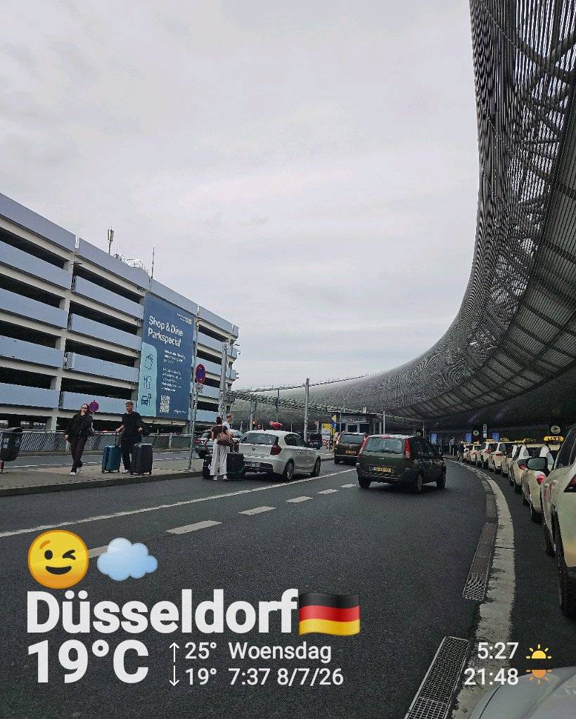 Cloudy weather in Düsseldorf, 19°C — July 8, 2026 (community photo)