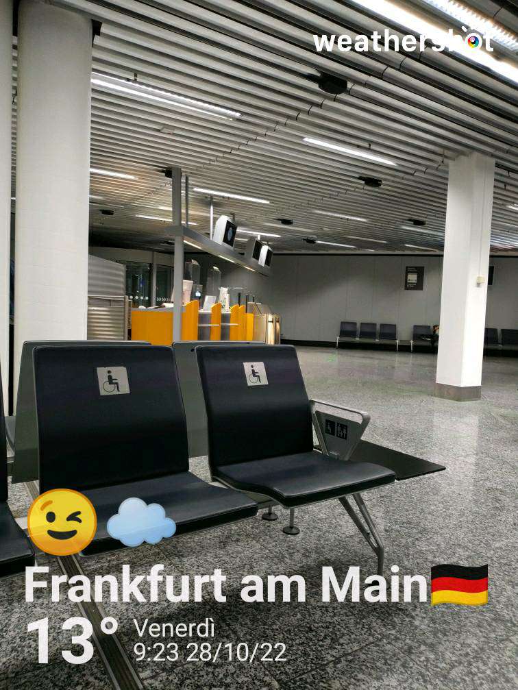 Cloudy weather in Frankfurt am Main, 13°C — October 28, 2022 (community photo)