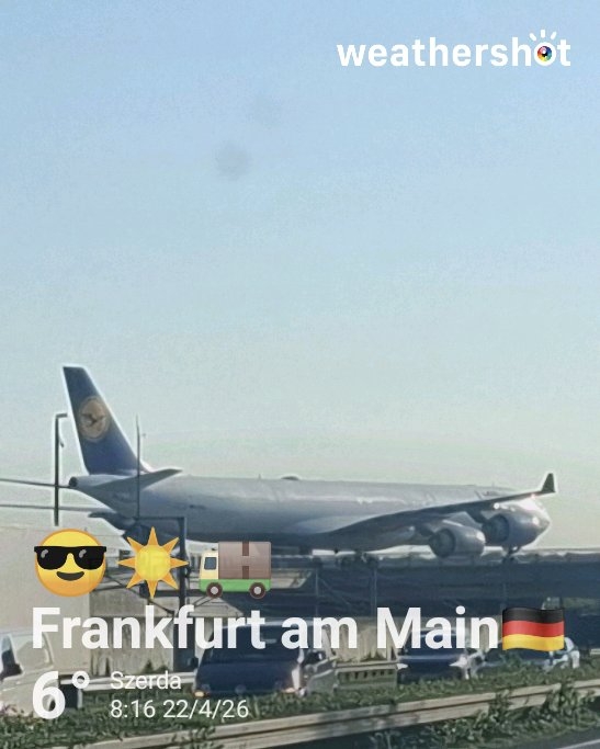 Clear night weather in Frankfurt am Main, 15°C — April 22, 2026 (community photo)