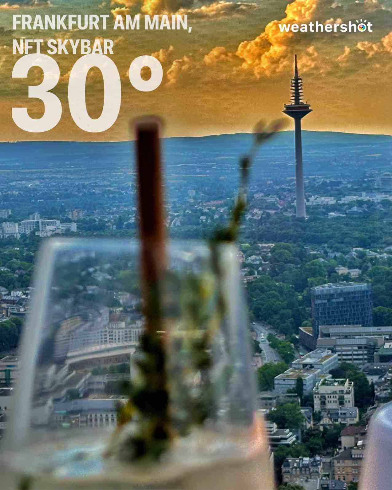 Weather in Frankfurt am Main, 30°C — June 21, 2026 (community photo)