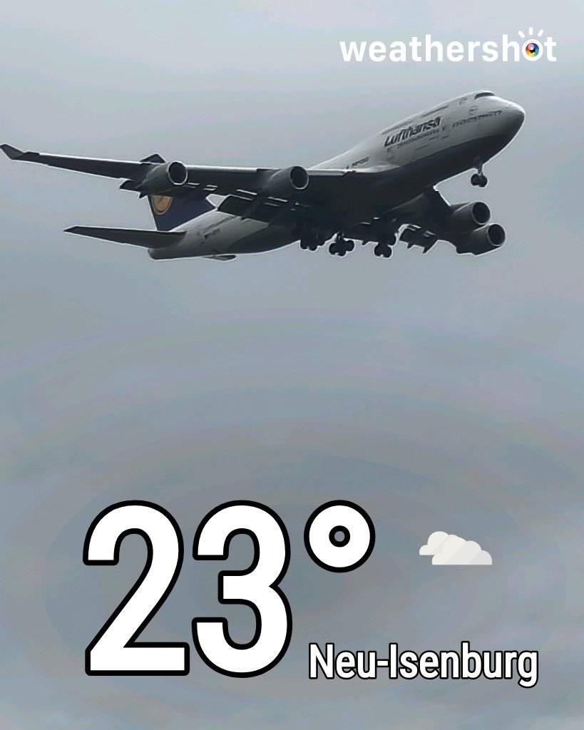 Cloudy weather in Neu-Isenburg, 23°C — September 3, 2026 (community photo)