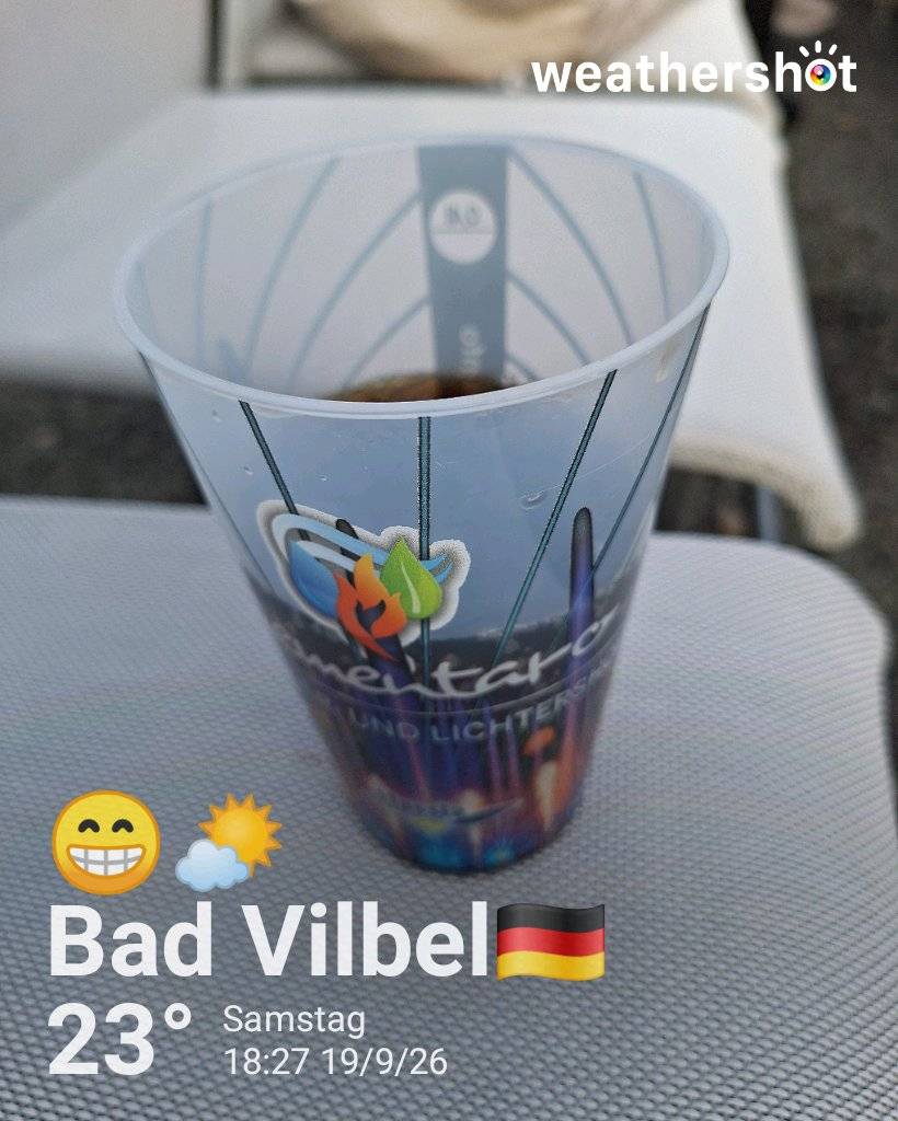 Partly cloudy weather in Bad Vilbel, 23°C — September 19, 2026 (community photo)
