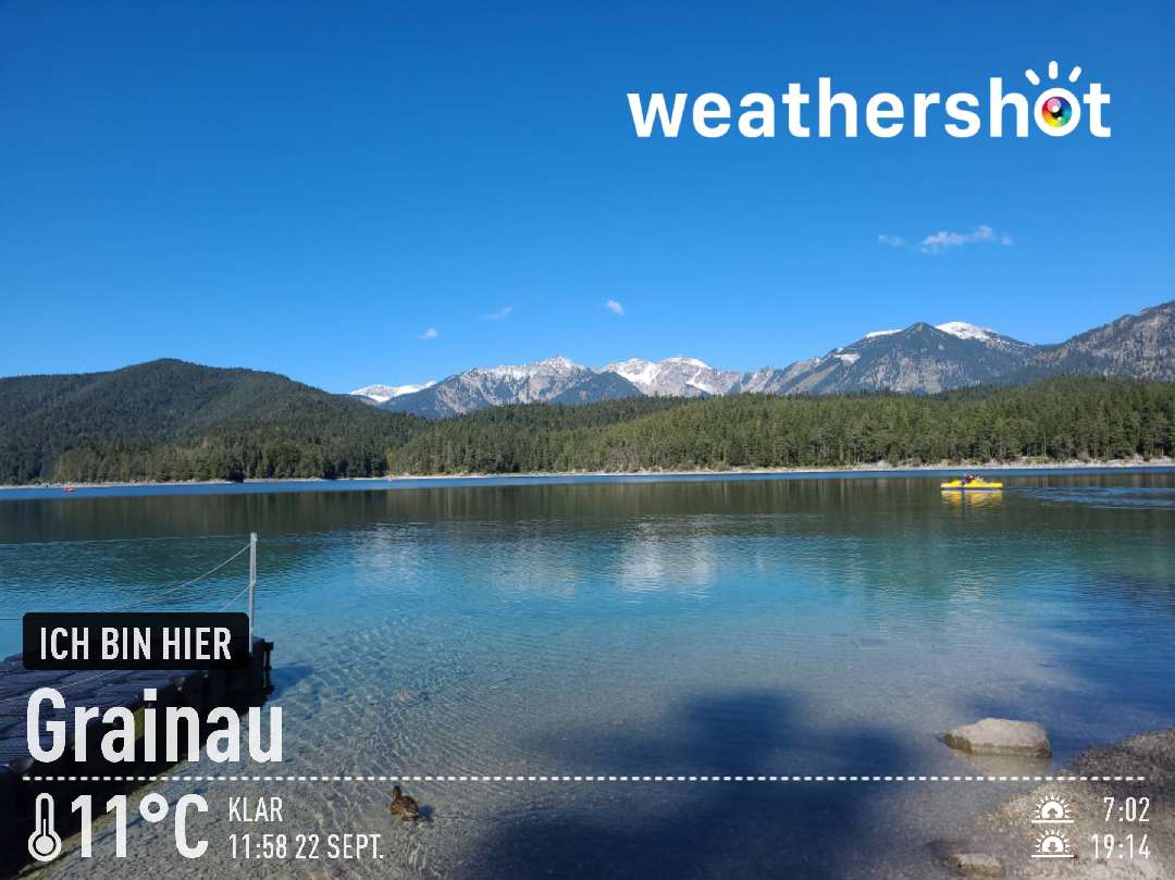Sunny weather in Grainau, 11°C — September 28, 2022 (community photo)