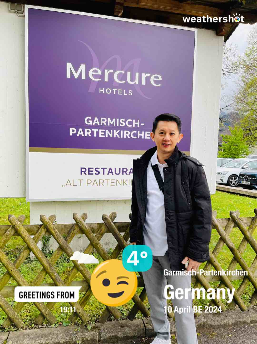 Cloudy weather in Garmisch-Partenkirchen, 4°C — April 10, 2024 (community photo)