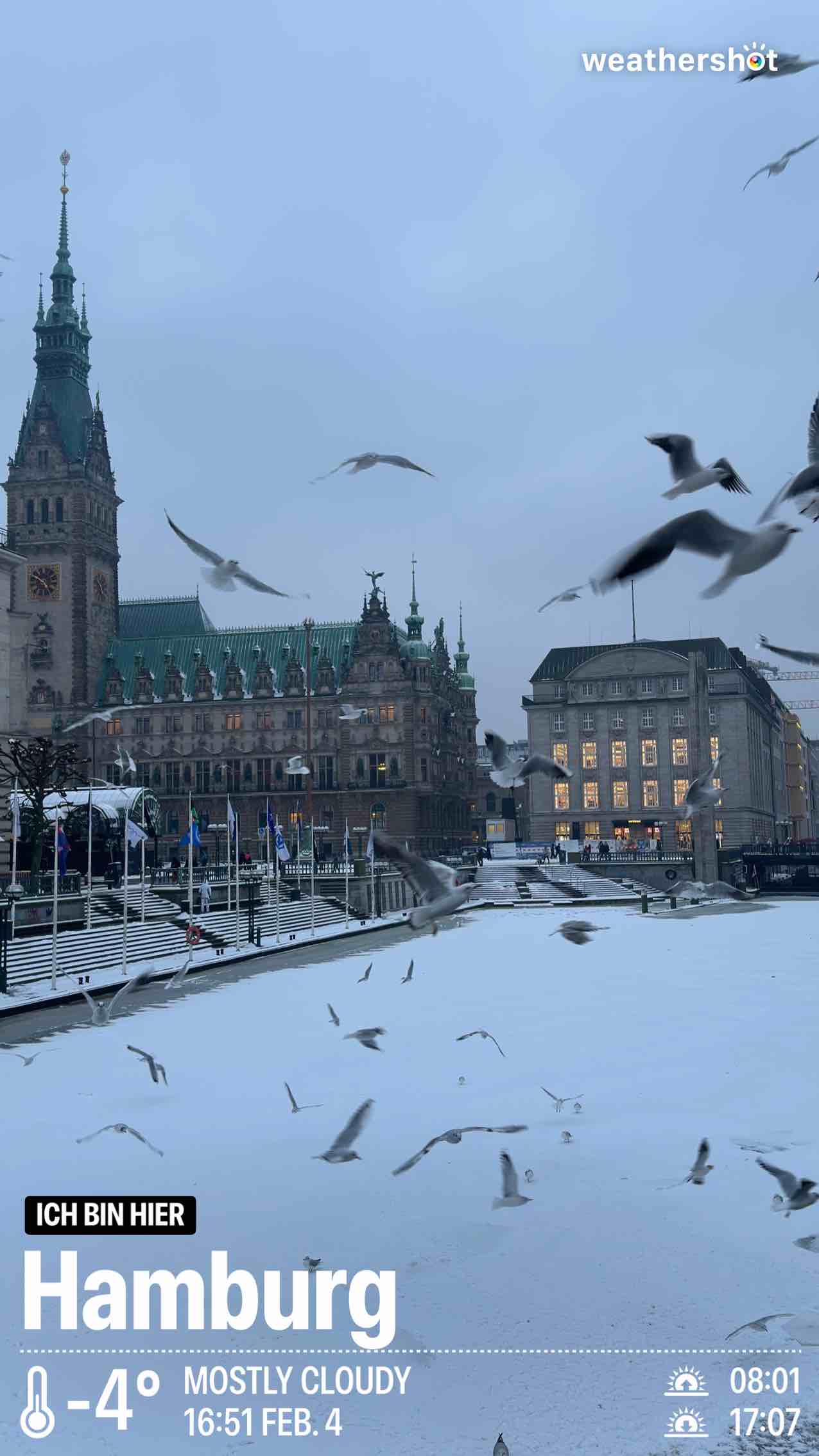 Wetter bei Hamburg, -4°C – 4. Februar 2026 (Community-Foto)
