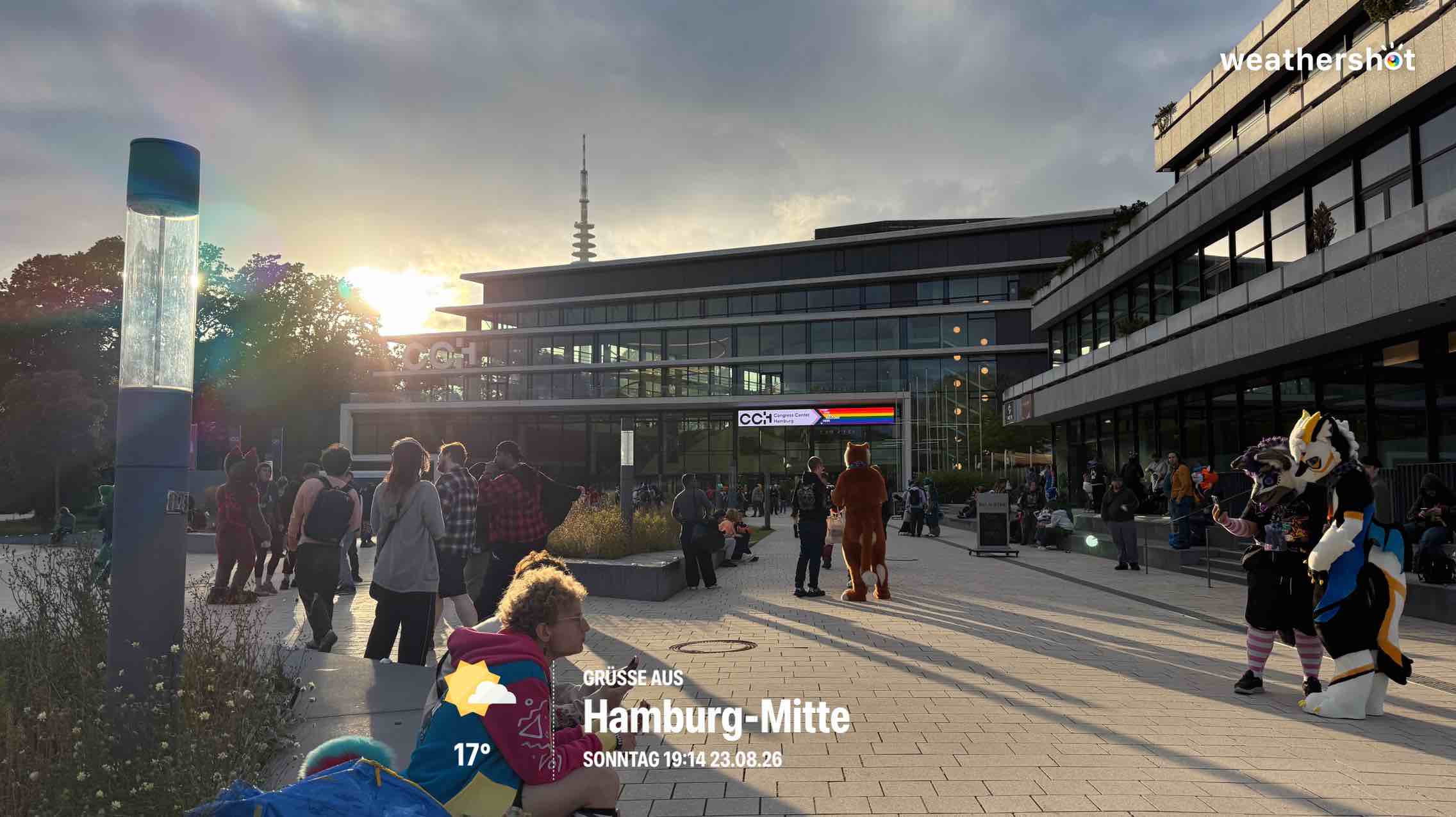 Partly cloudy weather near Hamburg, 17°C — August 23, 2026 (community photo)