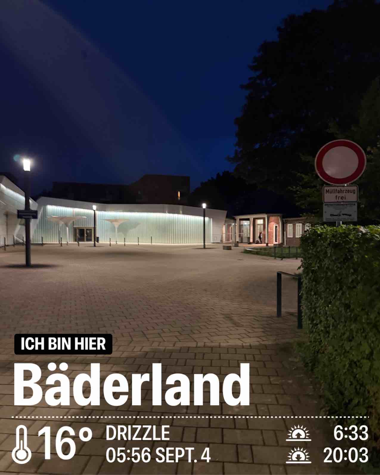 Rainy weather near Hamburg, 16°C — September 4, 2026 (community photo)