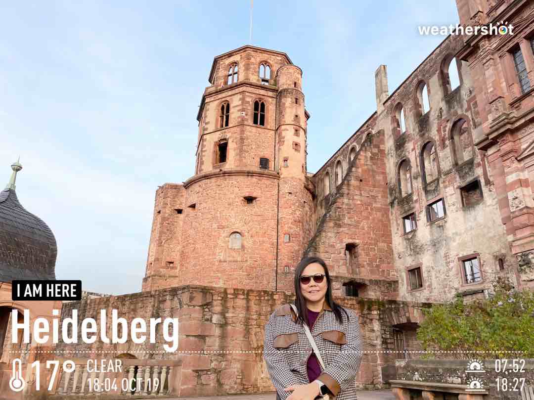 Clear weather in Heidelberg, 17°C — October 19, 2022 (community photo)