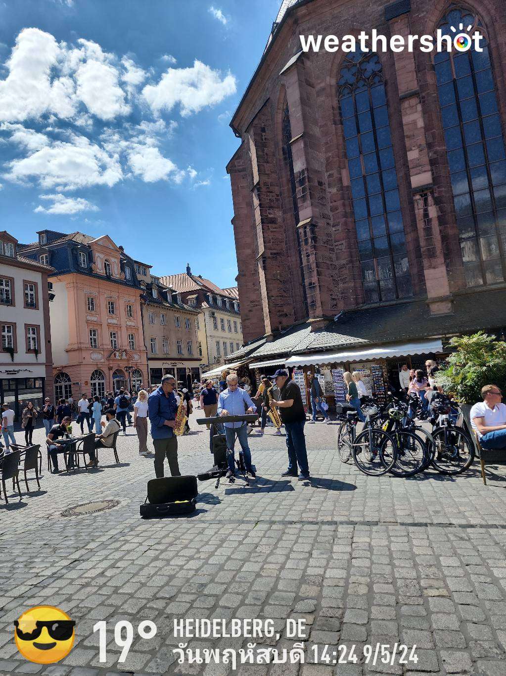 Clear weather in Heidelberg, 19°C — May 9, 2024 (community photo)