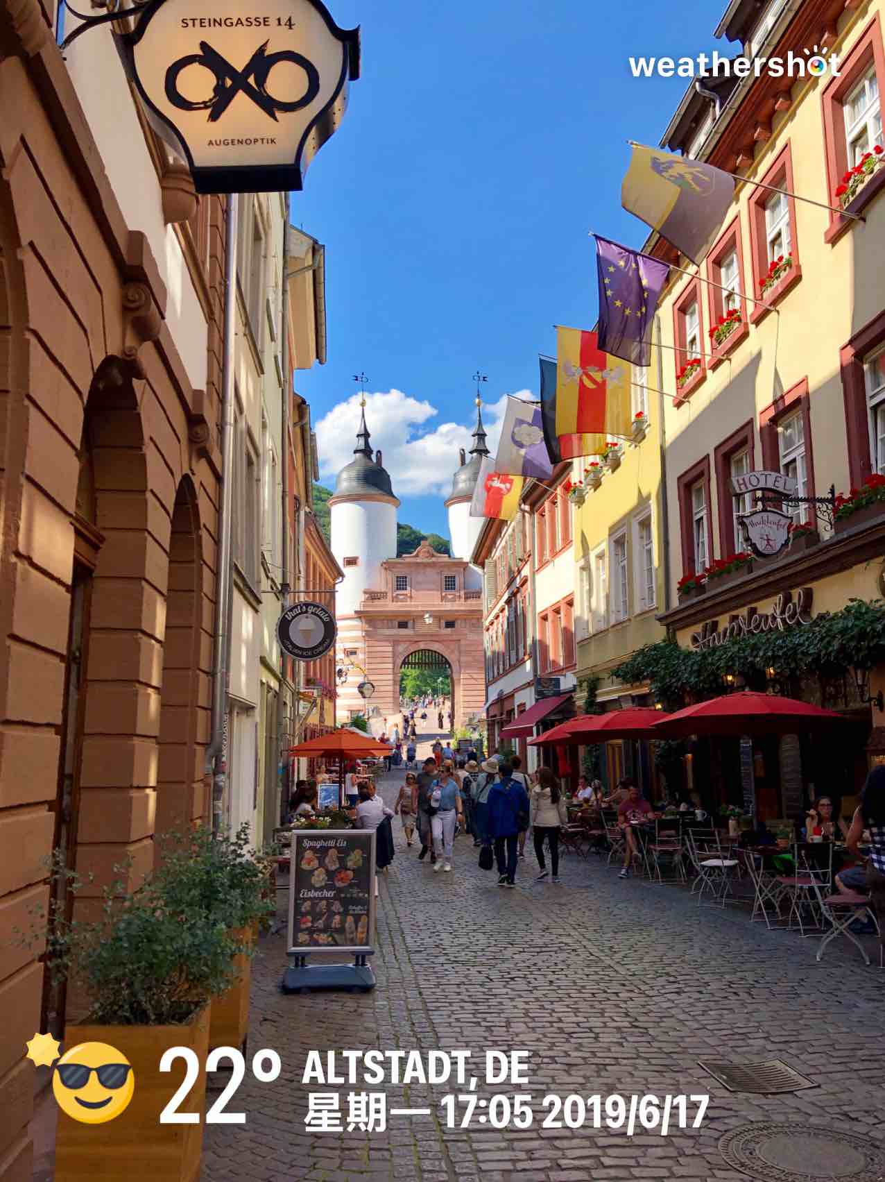 Clear weather in Heidelberg, 22°C — October 23, 2024 (community photo)