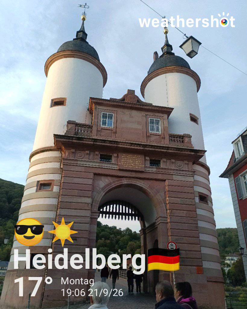 Clear weather in Heidelberg, 17°C — September 21, 2026 (community photo)