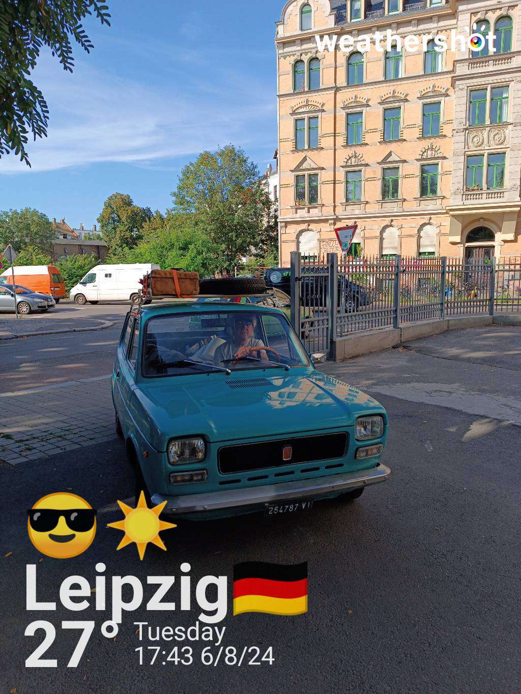 Sunny weather in Leipzig, 27°C — August 6, 2024 (community photo)