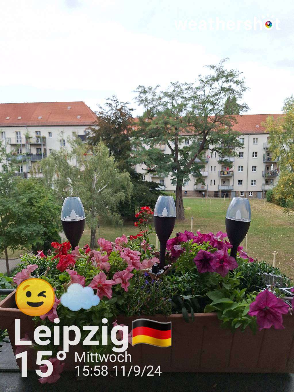 Wetter in Leipzig: bewölkt, 15°C – 11. September 2024 (Community-Foto)