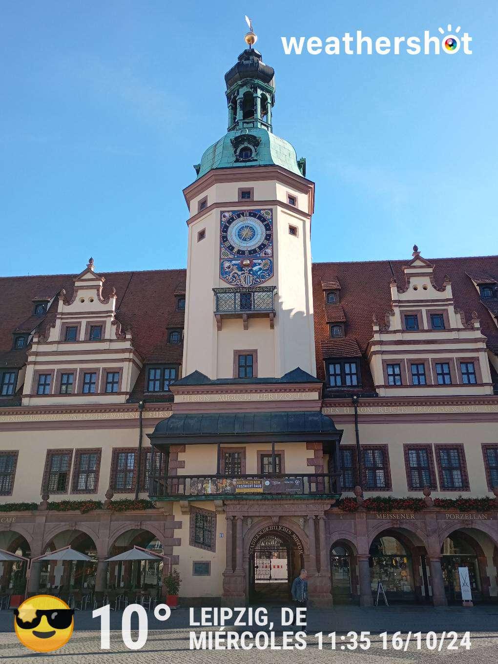 Sunny weather in Leipzig, 10°C — October 16, 2024 (community photo)