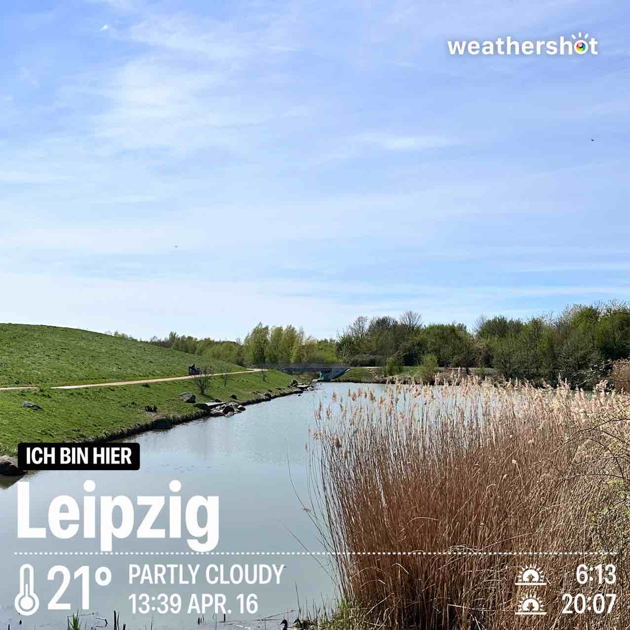 Wetter in Leipzig: teils bewölkt, 21°C – 16. April 2025 (Community-Foto)