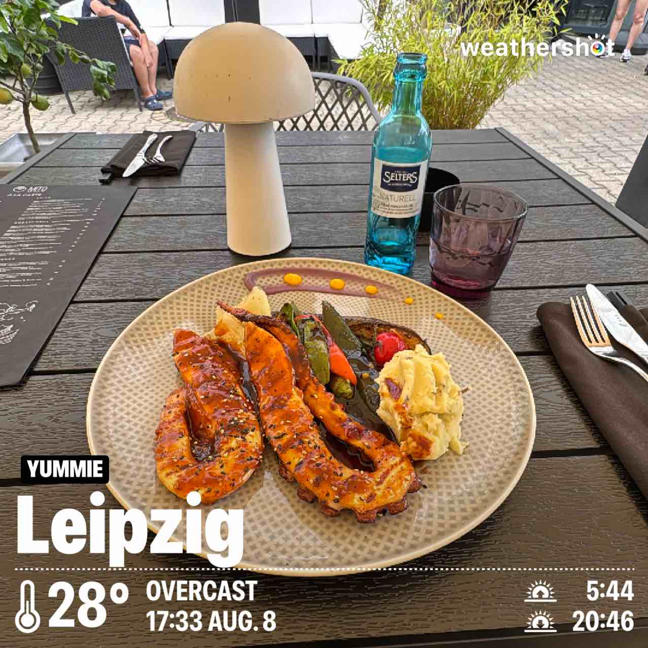 Cloudy weather in Leipzig, 28°C — August 8, 2025 (community photo)